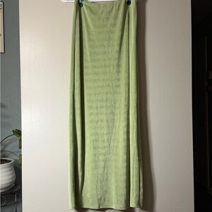 Princess Polly Light Green Maxi Skirt